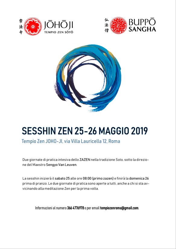flyer sesshin zen maggio 2019